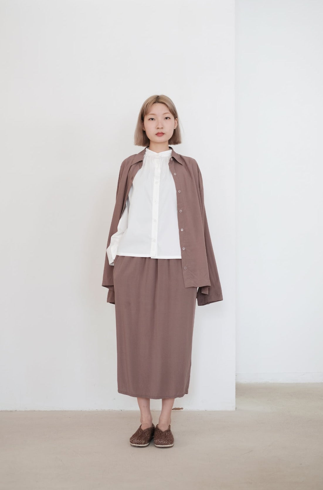 PENCIL SKIRT (KHAKI)