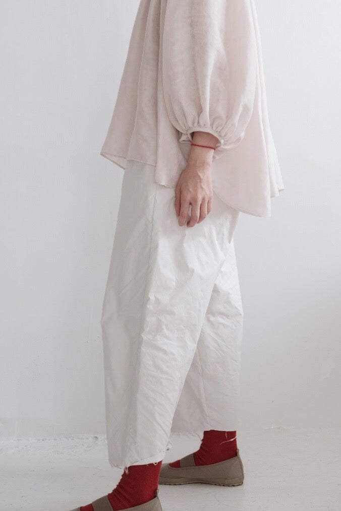 GRANDMA CROPPED TROUSERS (Ivory)