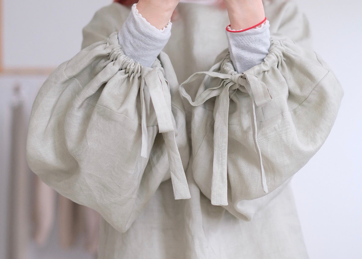 BUBBLE LINEN BLOUSE