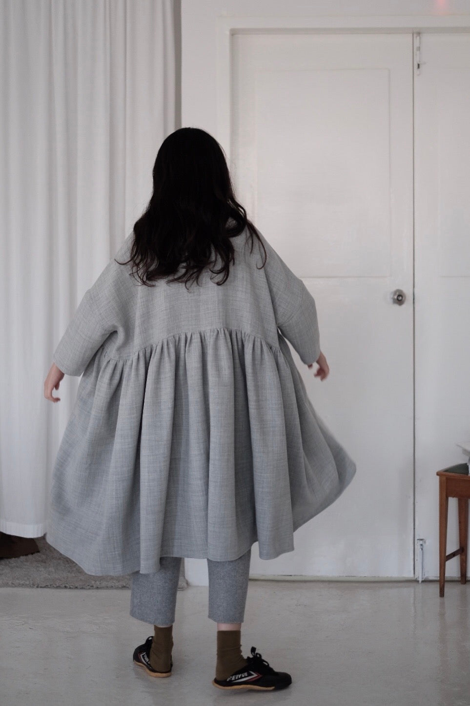 SNOW GREY MIA DRESS