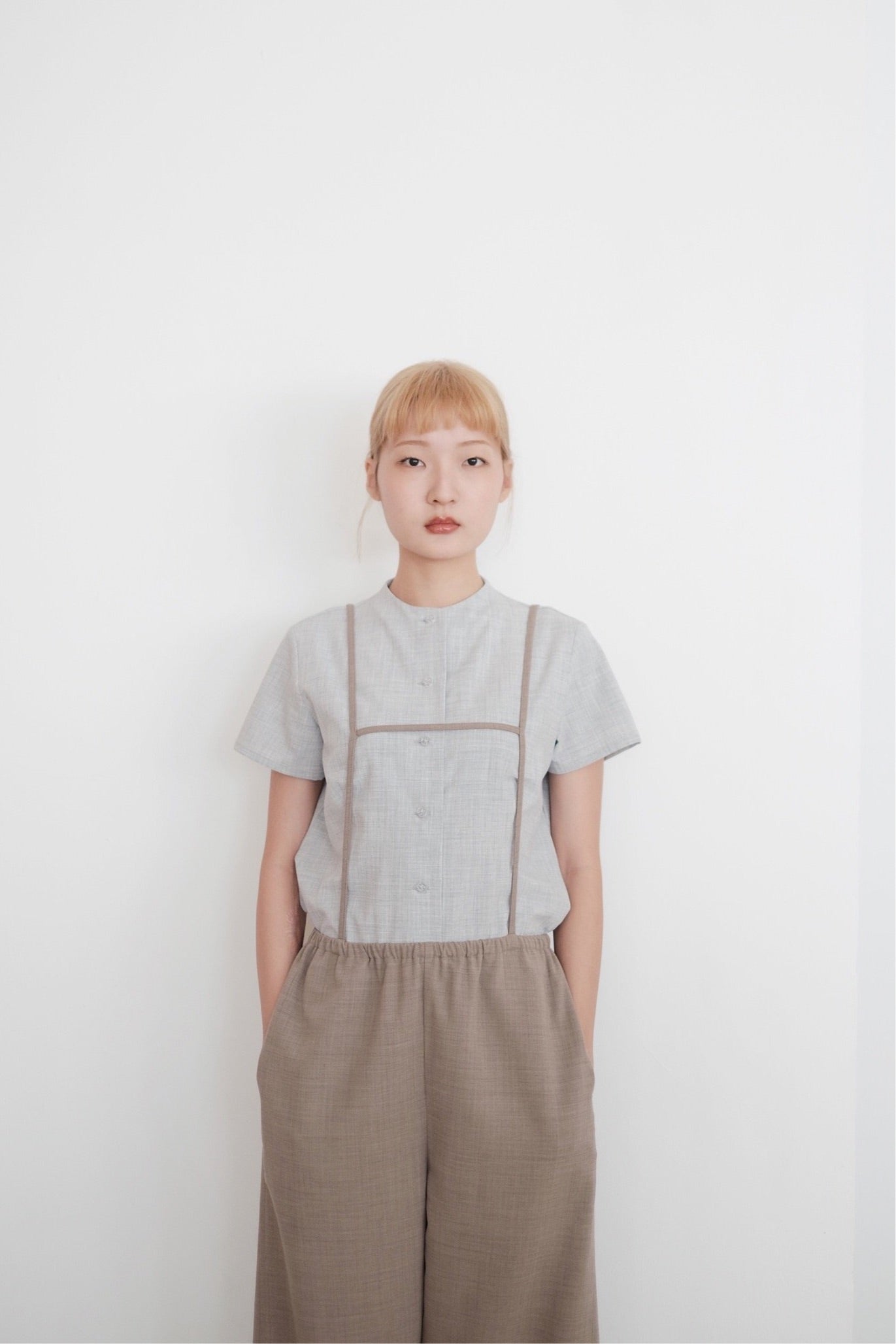 AIKO’s SLIM TOP (GREY)