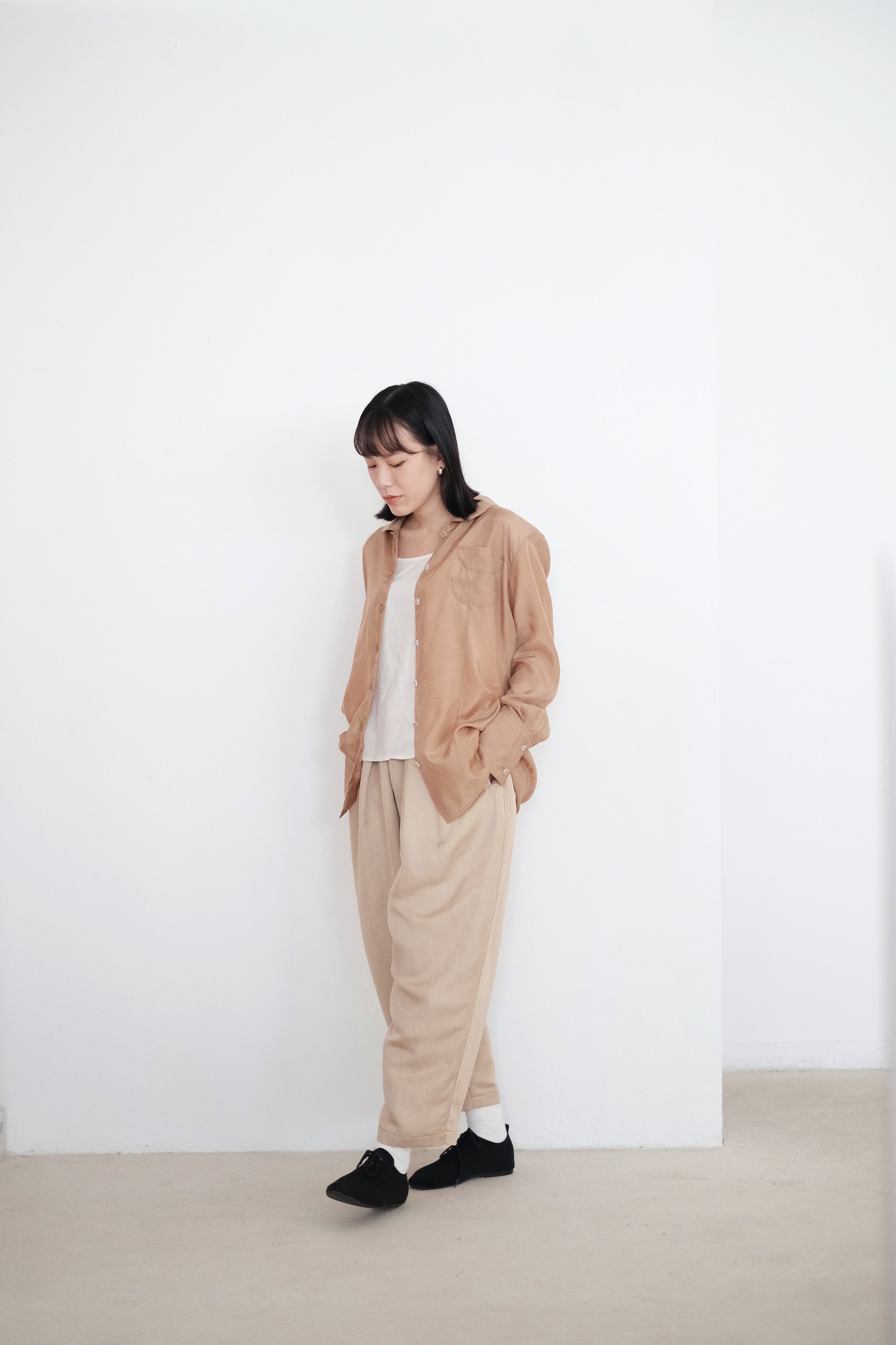 SHIORI PANTS (PALE YELLOW)