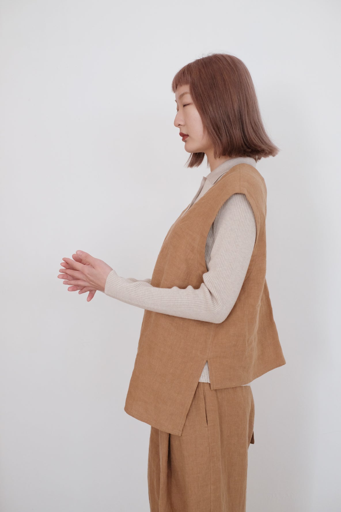 CHO VEST (CAMEL)