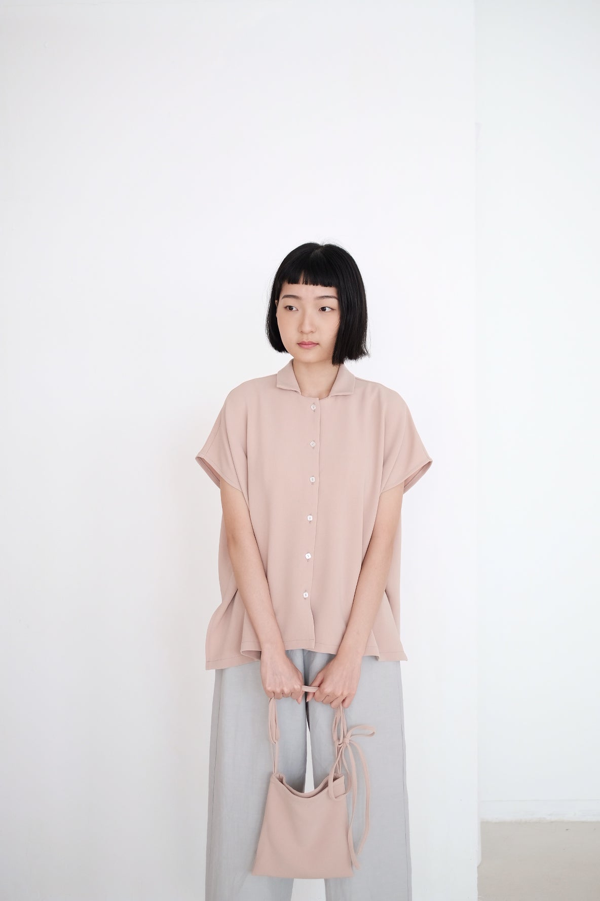 LAYLA BOX BLOUSE (NUDE PINK)