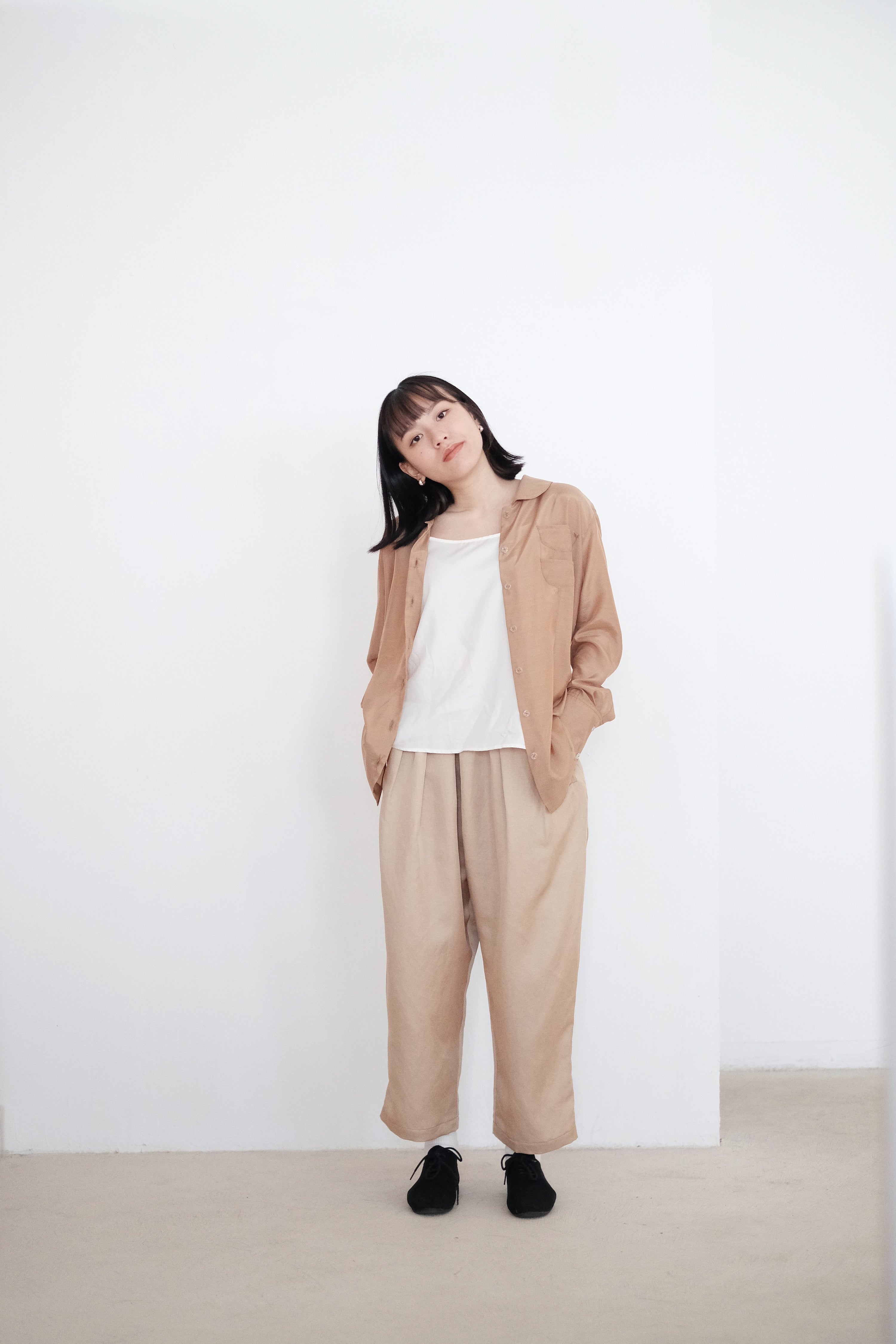 SHIORI PANTS (PALE YELLOW)