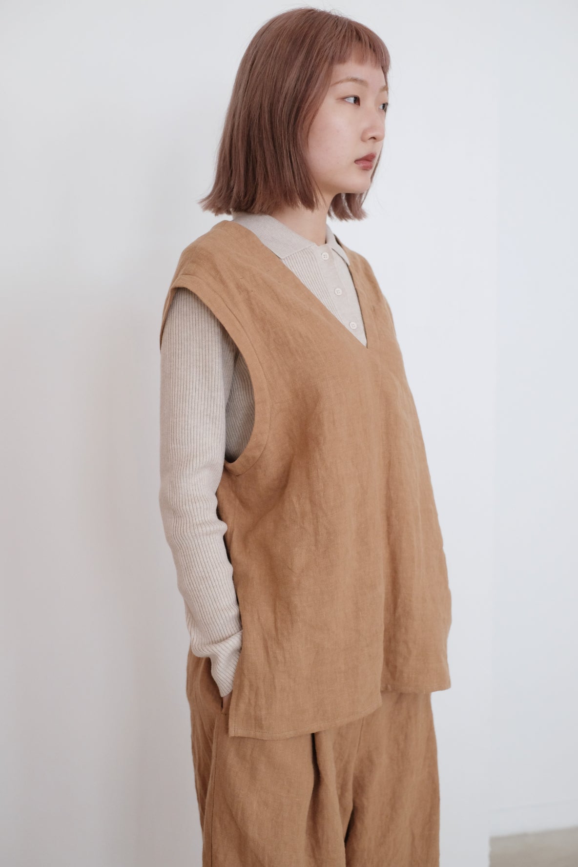 CHO VEST (CAMEL)