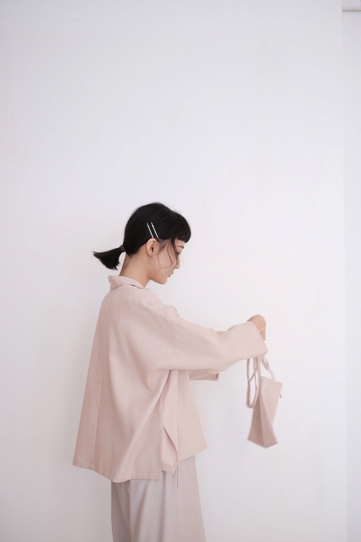 LAYLA BOX LONG SLEEVES BLOUSE (DUSTY PINK) PRE ORDER