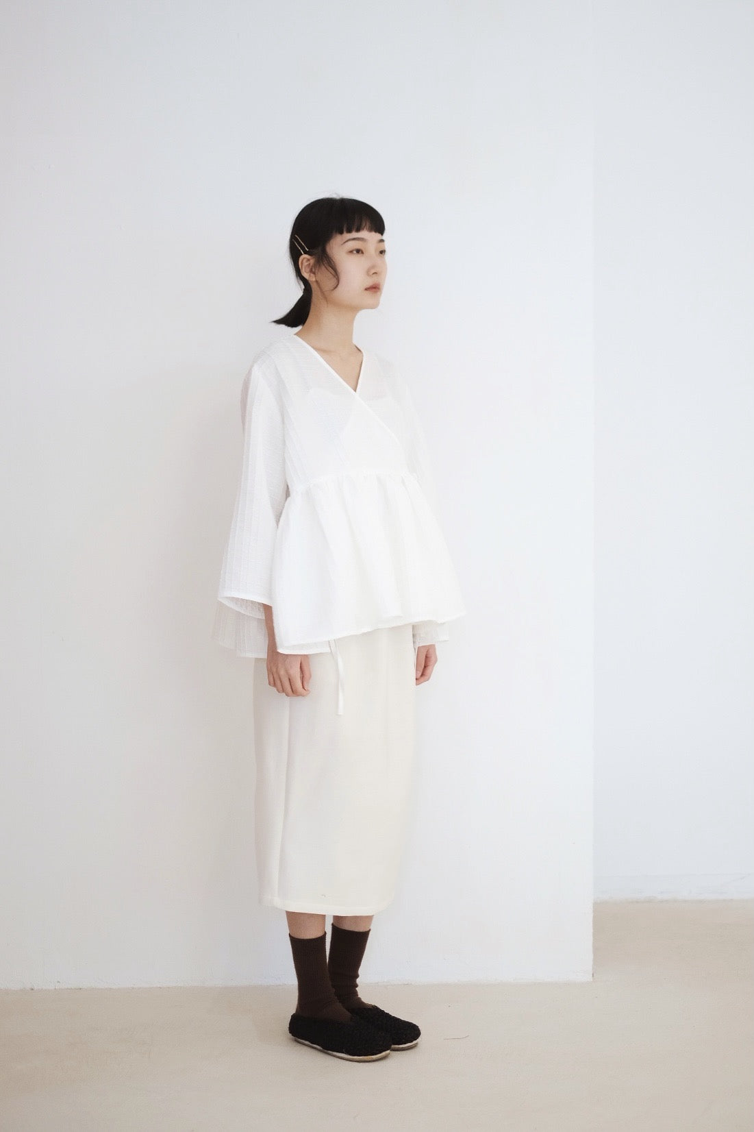 KĒKI LAYER BLOUSES WITH STRAPPING