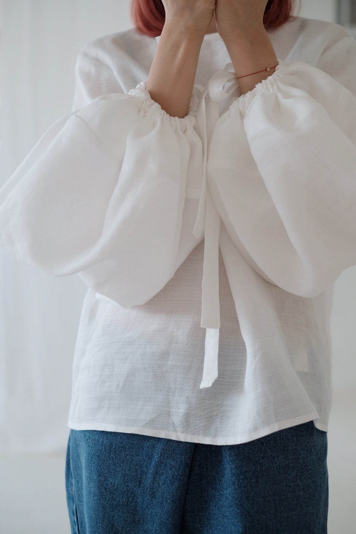 BUBBLE LINEN JONA BLOUSE