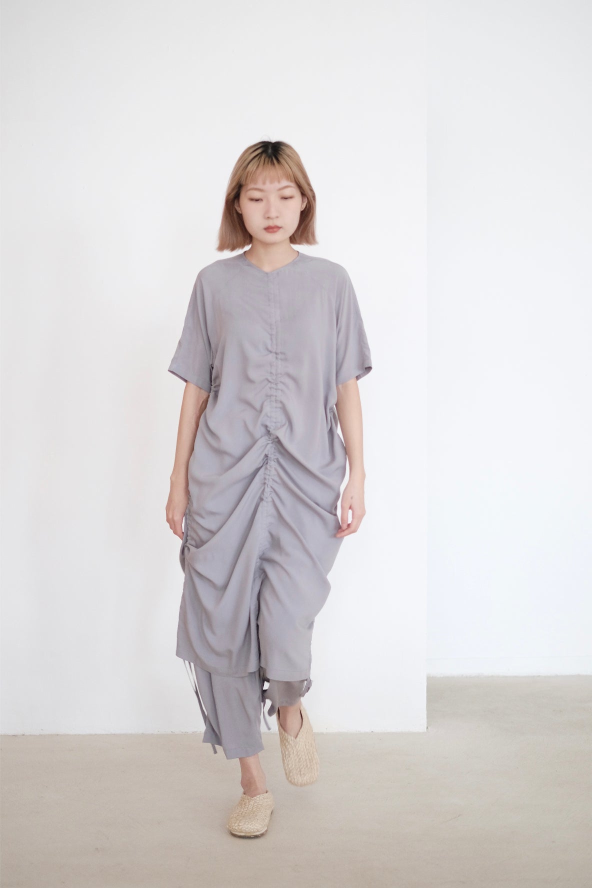 ABBY DRESS (LIGHT GREY)