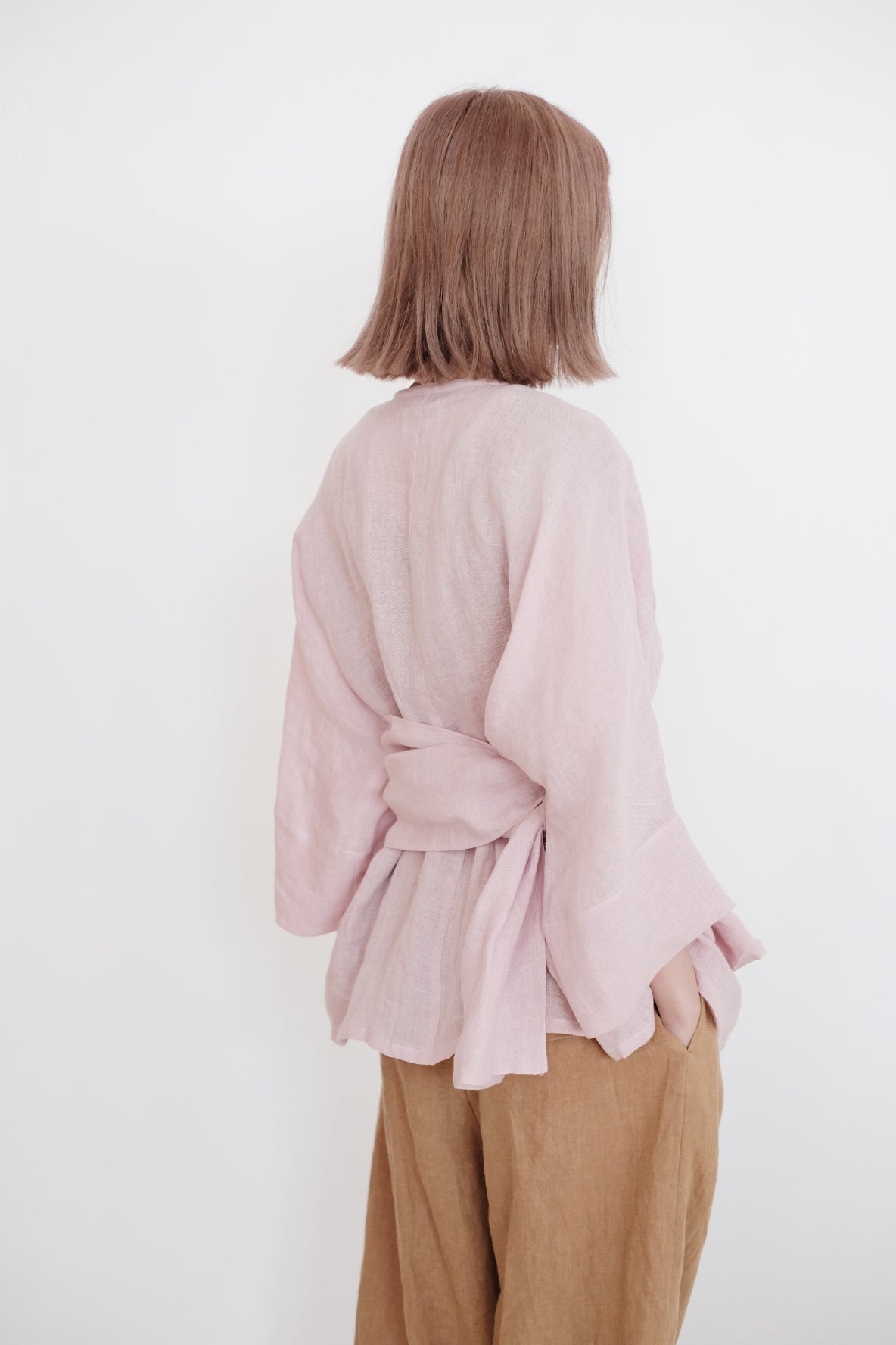 IMMY KIMONO JACKET (PINK) | 淺粉色和服式外套 (預售)