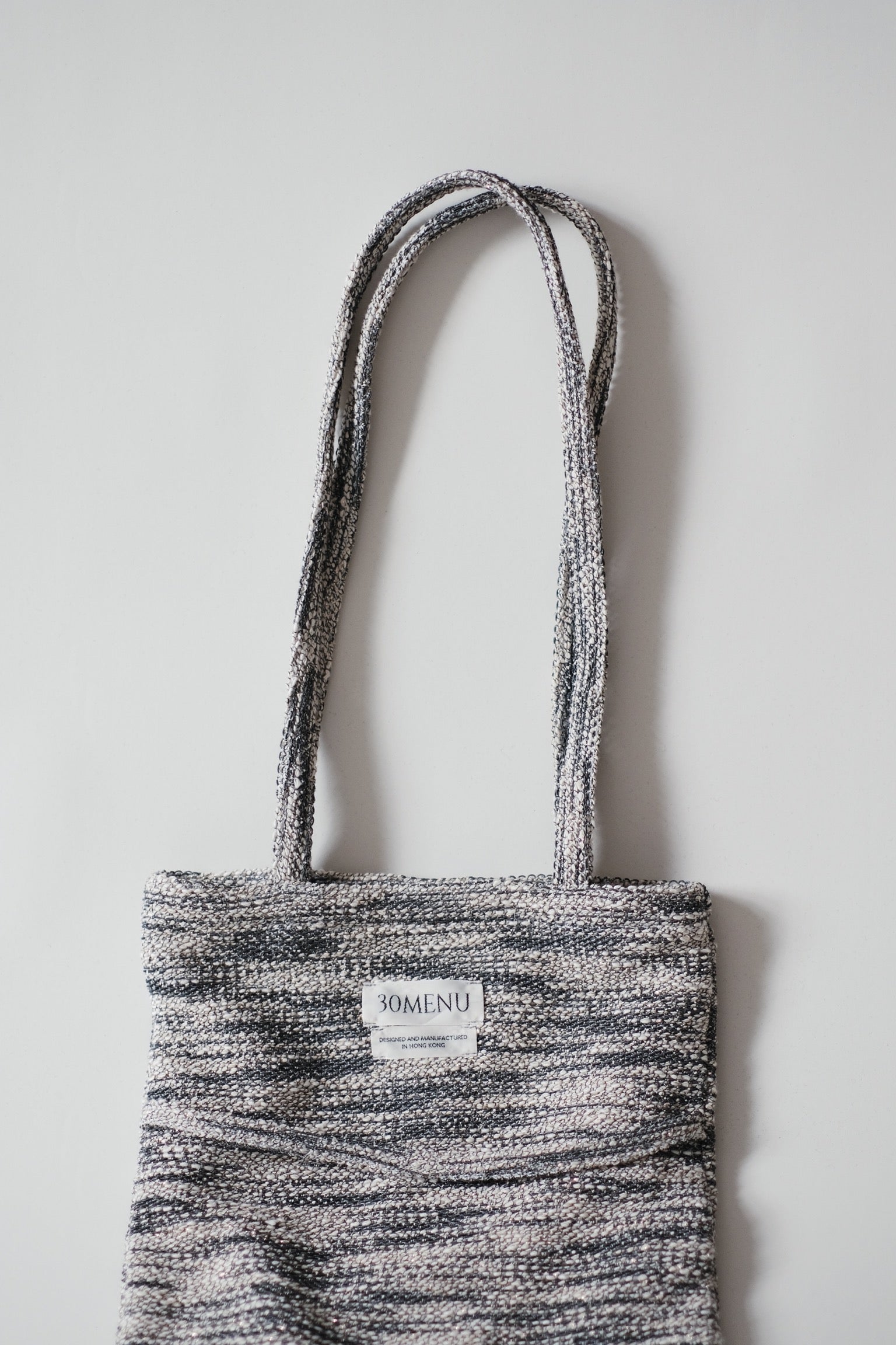 KEIRA TOTE (GREY/WHITE)