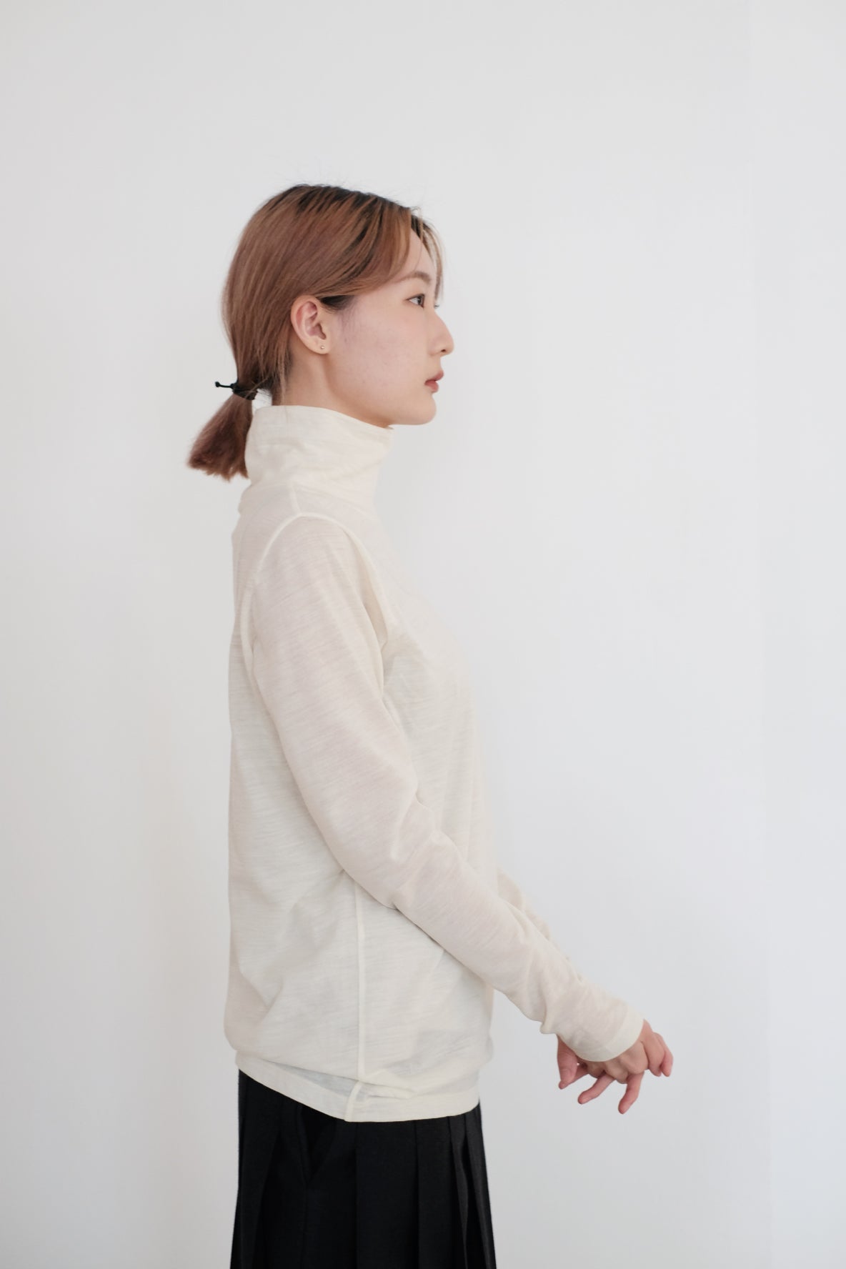 CACHI TURTLENECK TOP (CREAM)