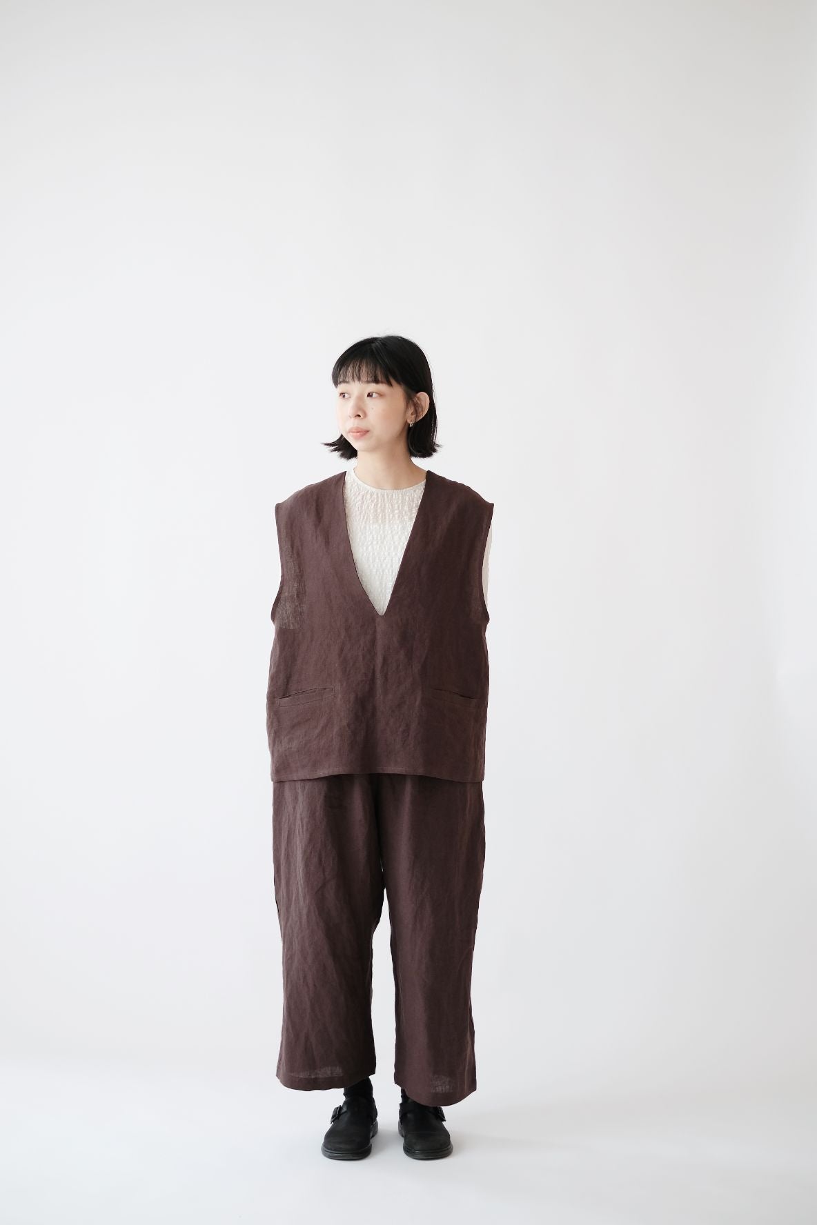 OBAASAN PANTS (BROWN)