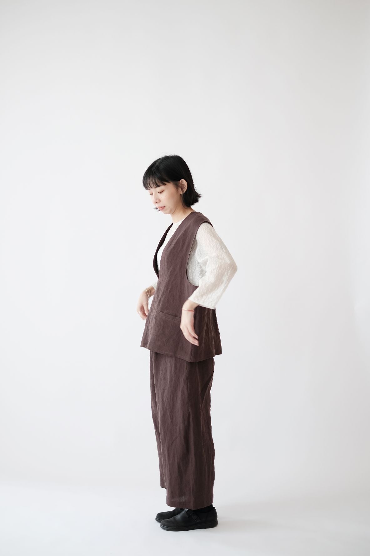 OBAASAN PANTS (BROWN)