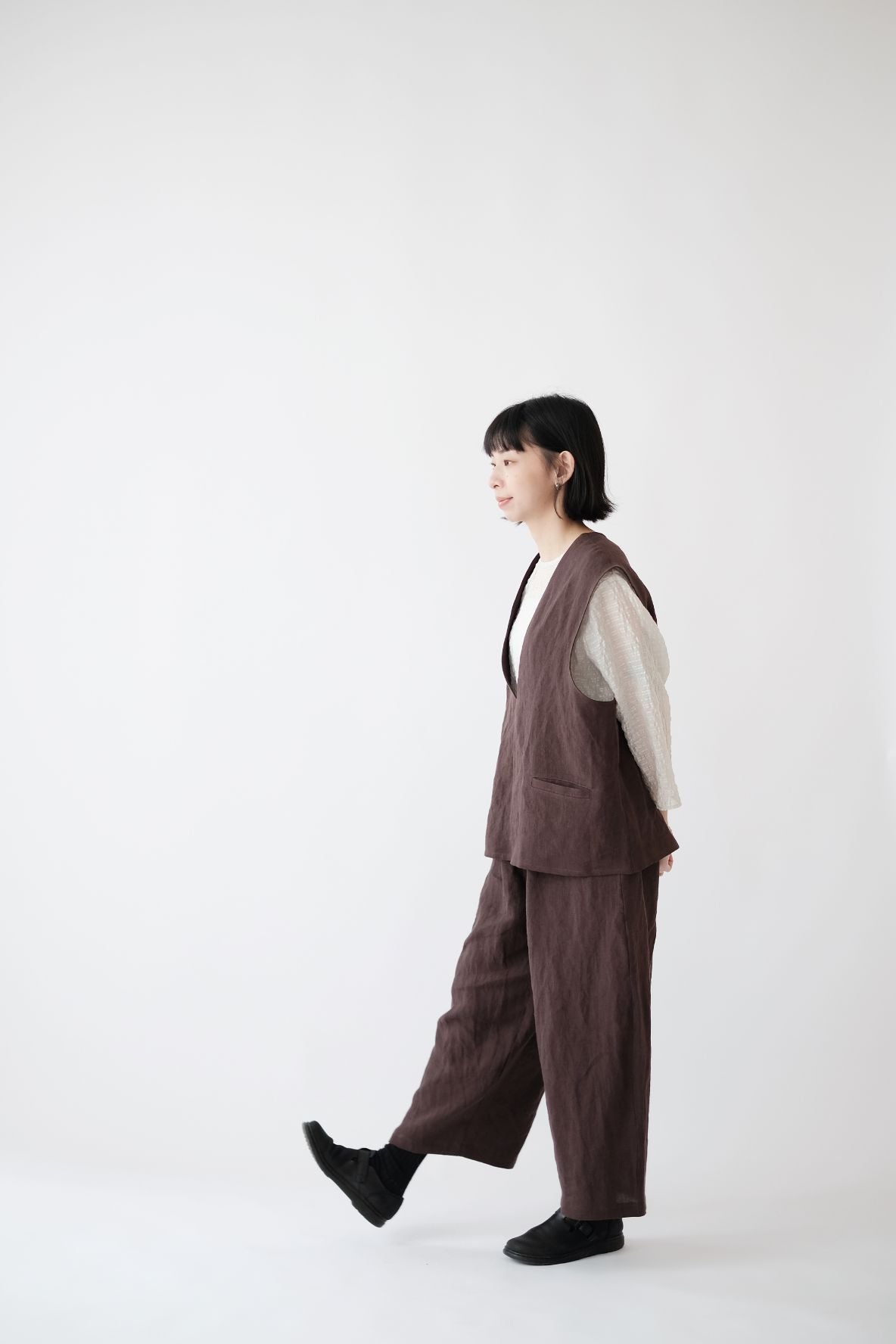 OBAASAN PANTS (BROWN)