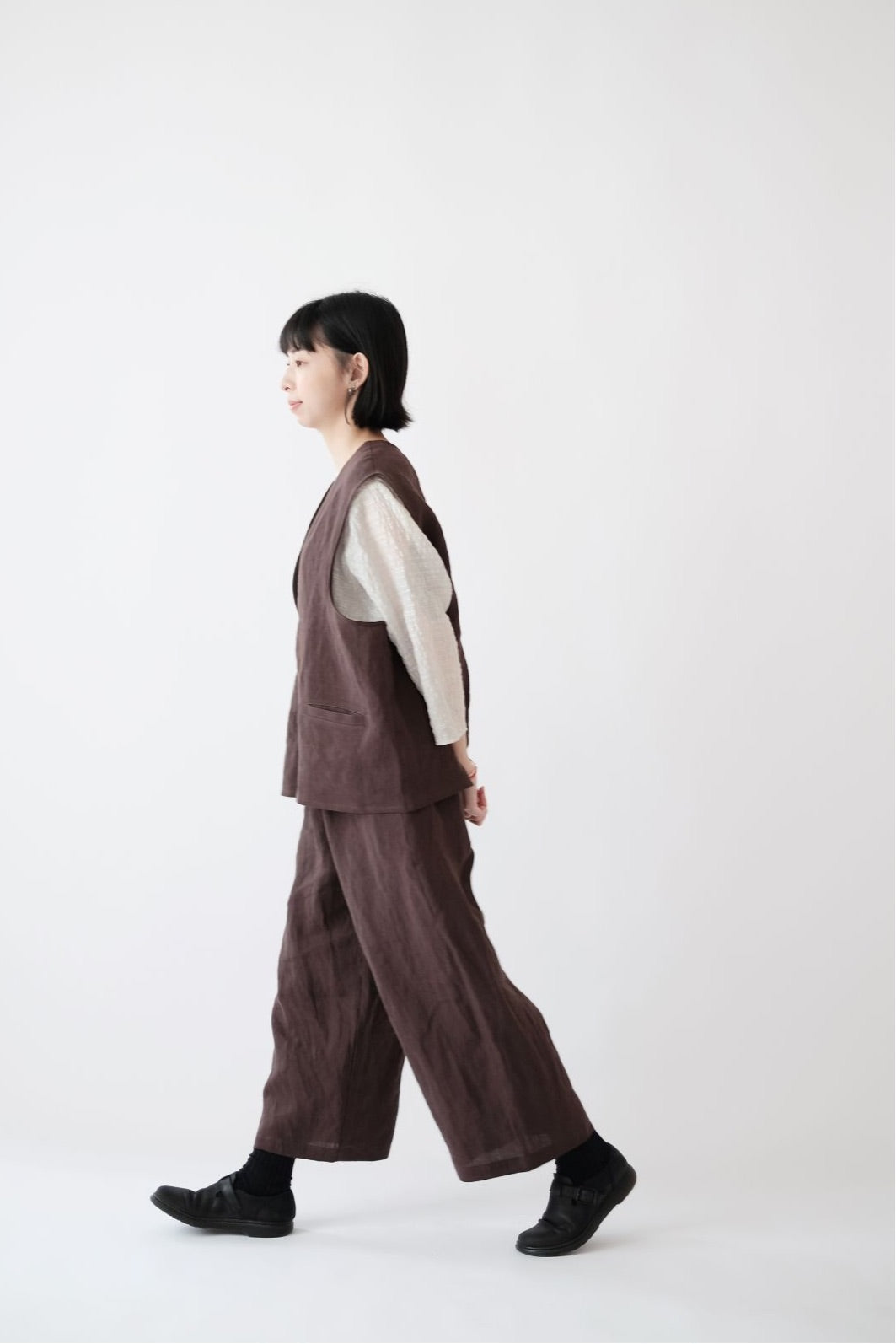 OBAASAN PANTS (BROWN)