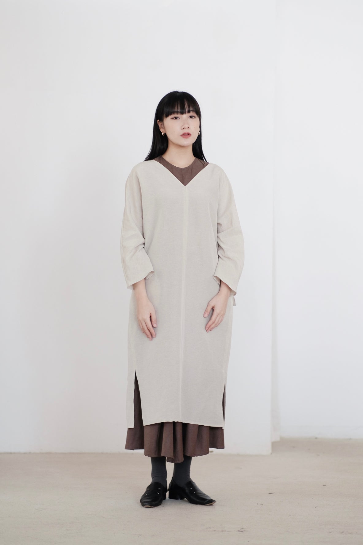 JYUN's KIMONO DRESS (BEIGE)