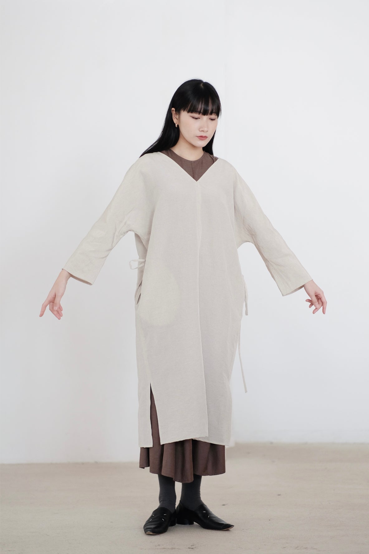 JYUN's KIMONO DRESS (BEIGE)