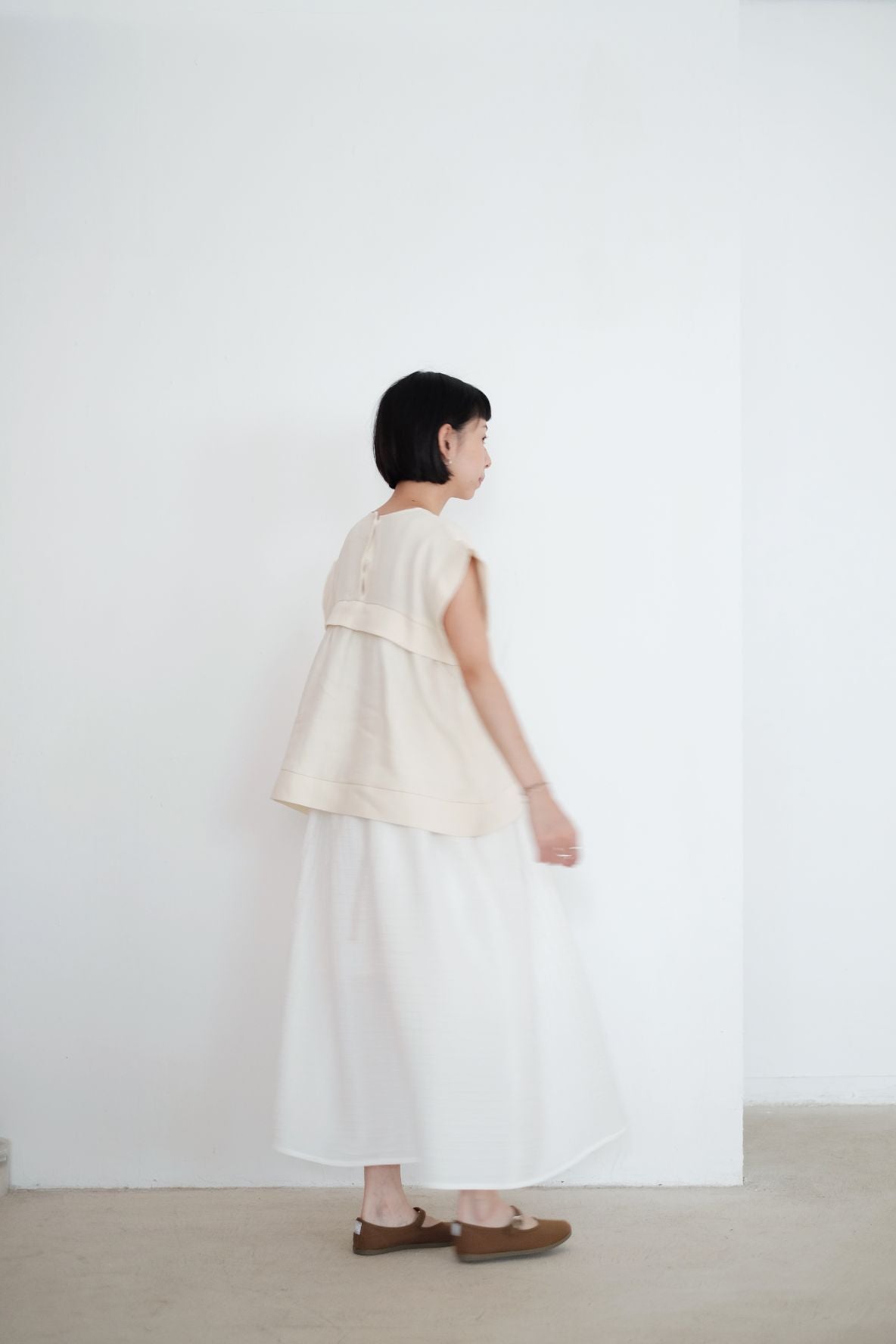 ALANA LINEN TOP (CREAM)