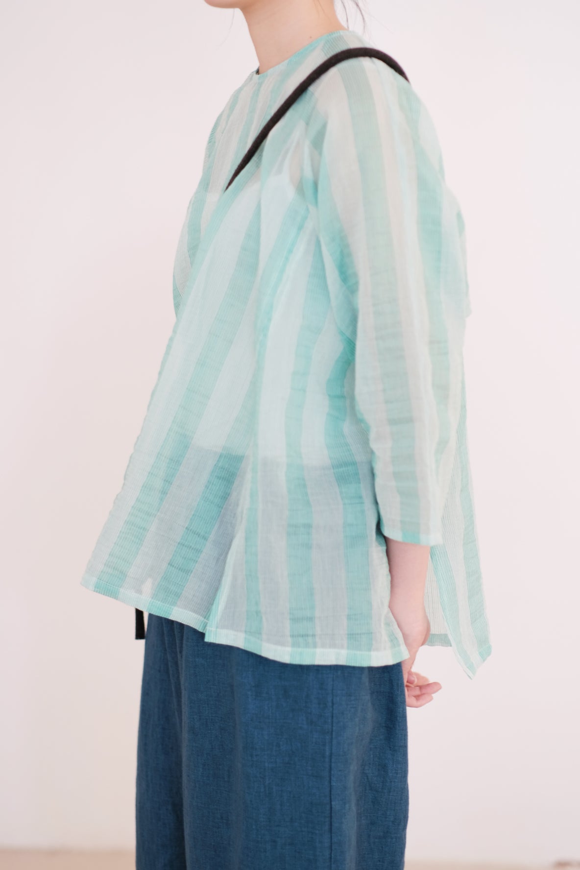 KOU’s TOP (MINT STRIPE)