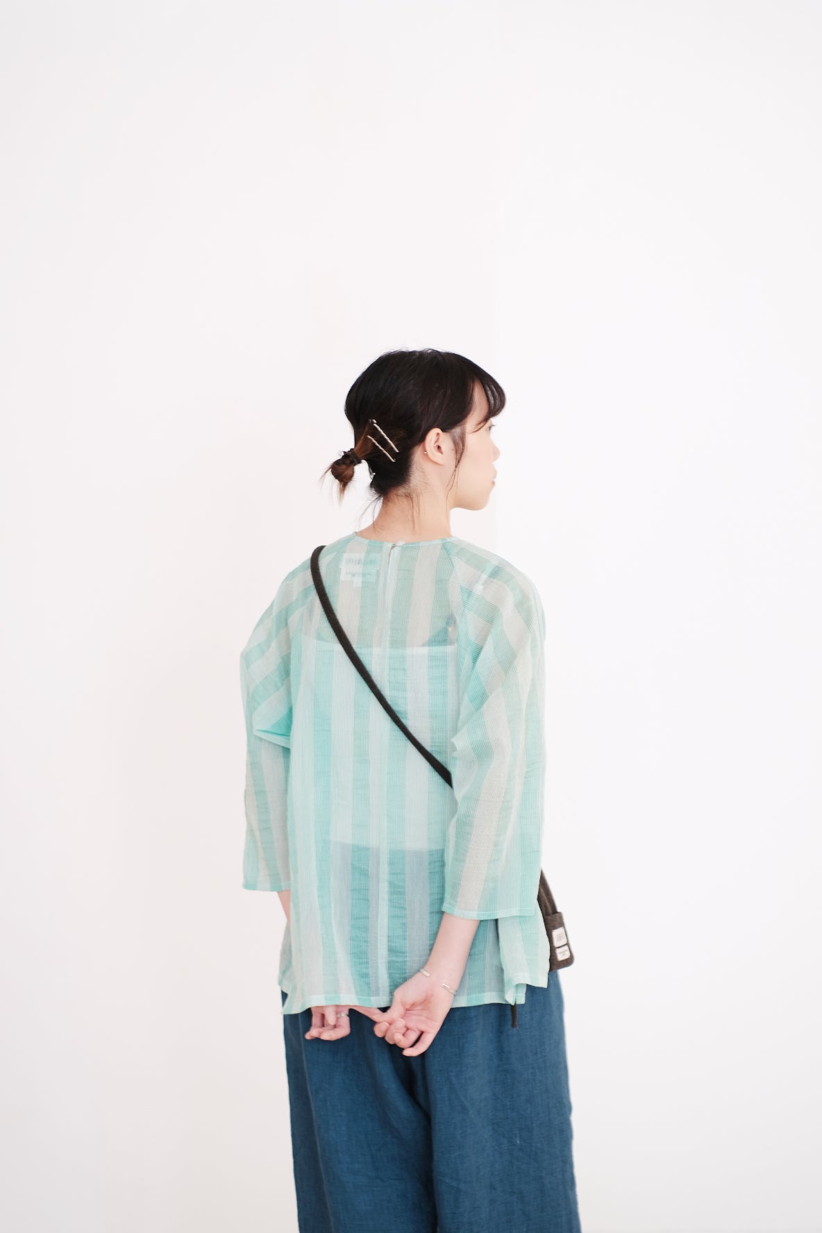 KOU’s TOP (MINT STRIPE)