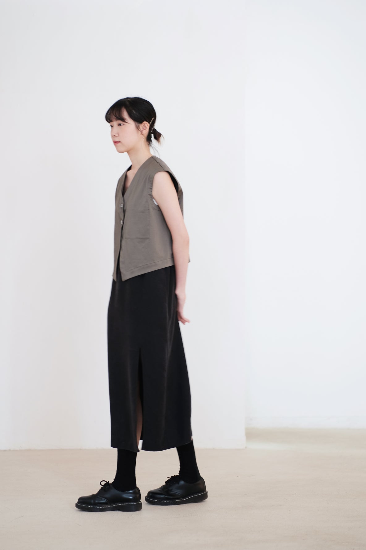 BLAIR SUIT VEST (WARMGREY)