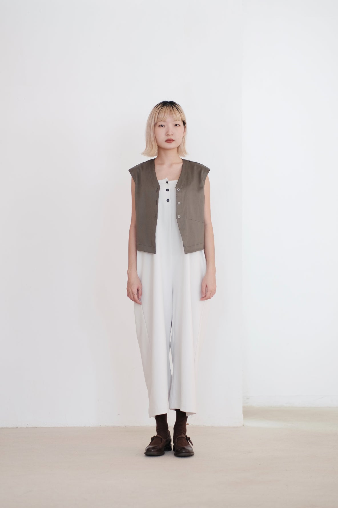 BLAIR SUIT VEST (WARMGREY)