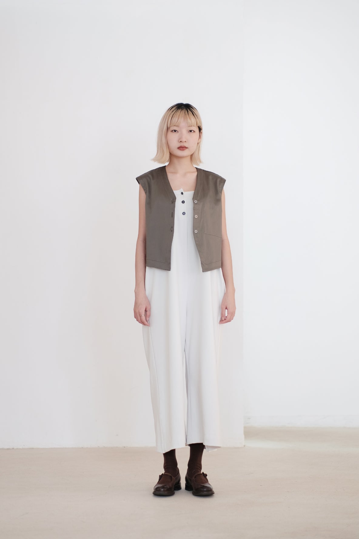 BLAIR SUIT VEST (WARMGREY)