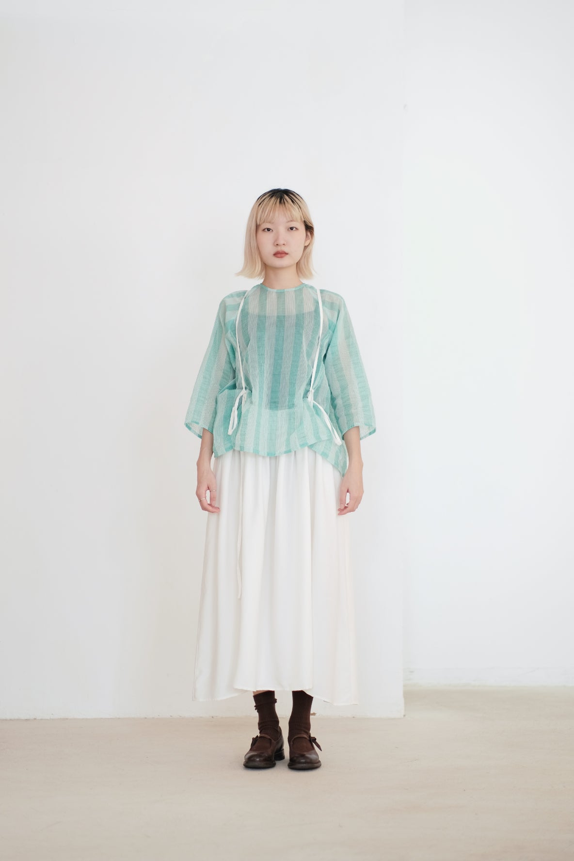 KOU’s TOP (MINT STRIPE)