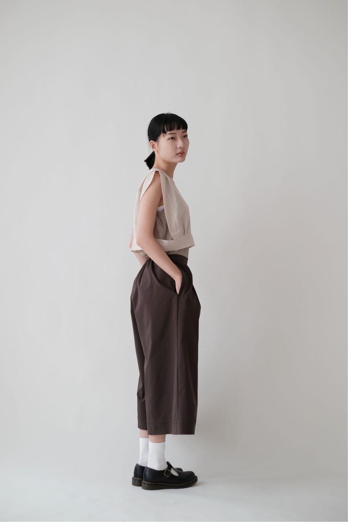 AILISEU WIDE PANTS (BROWN)