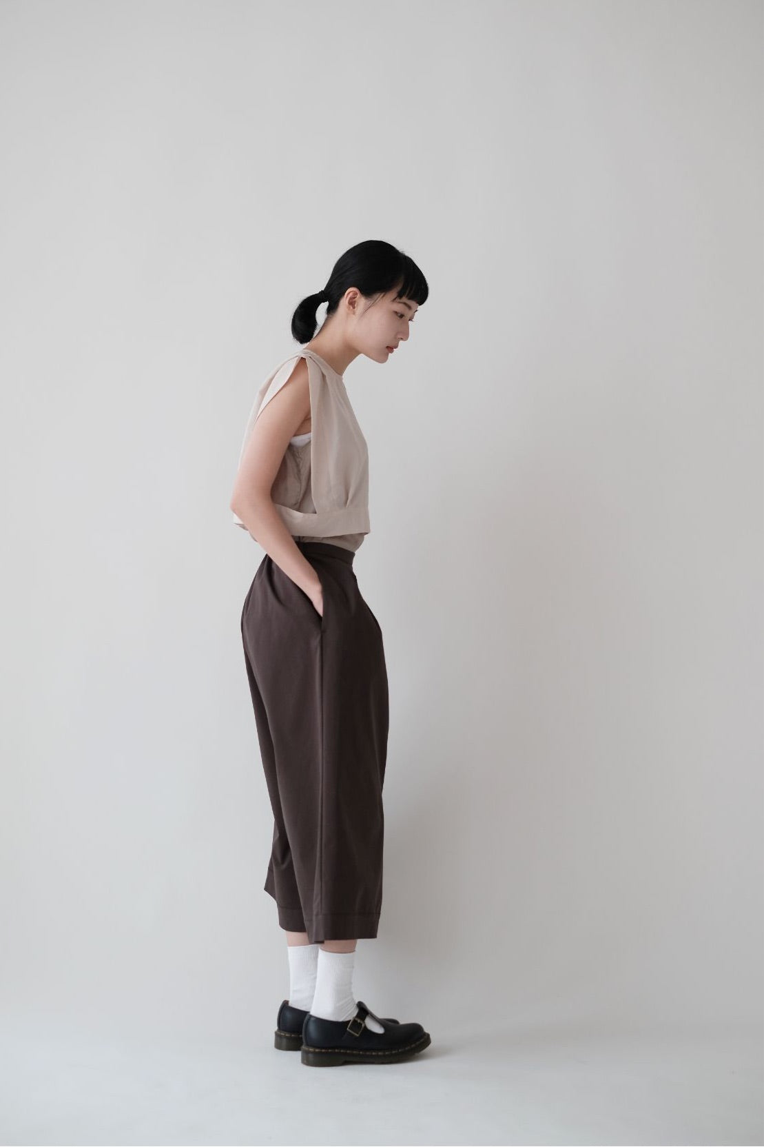 AILISEU WIDE PANTS (BROWN)