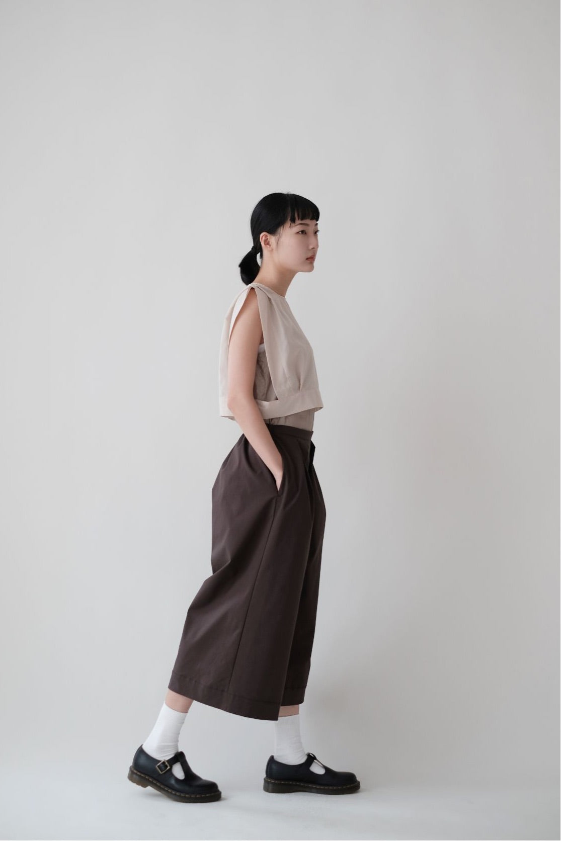 AILISEU WIDE PANTS (BROWN)