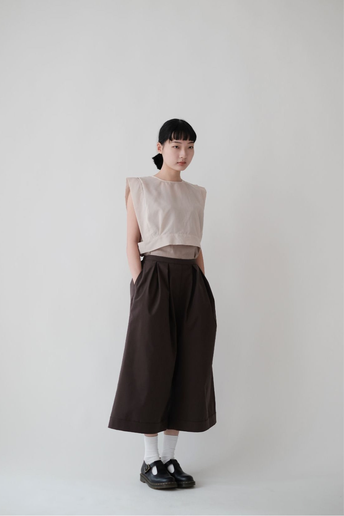 AILISEU WIDE PANTS (BROWN)