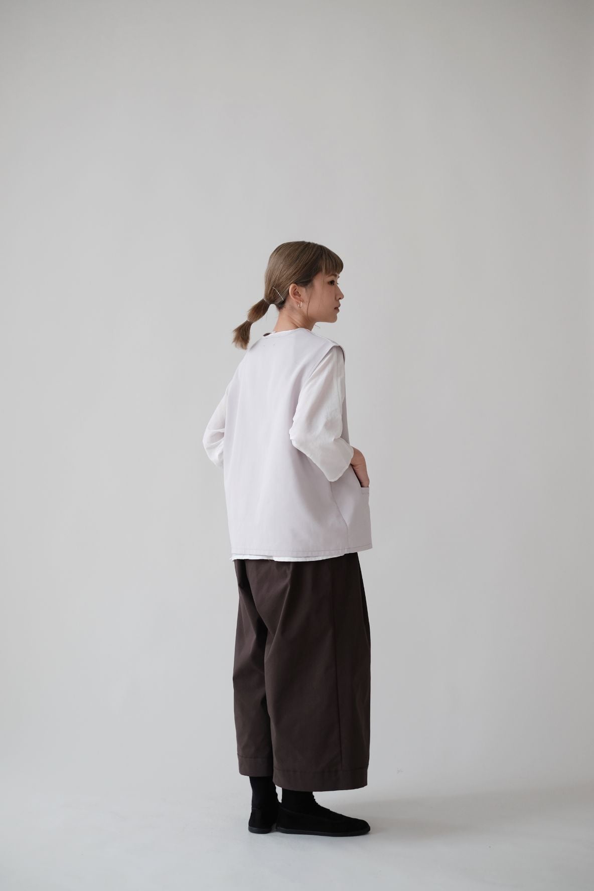 AILISEU WIDE PANTS (BROWN)