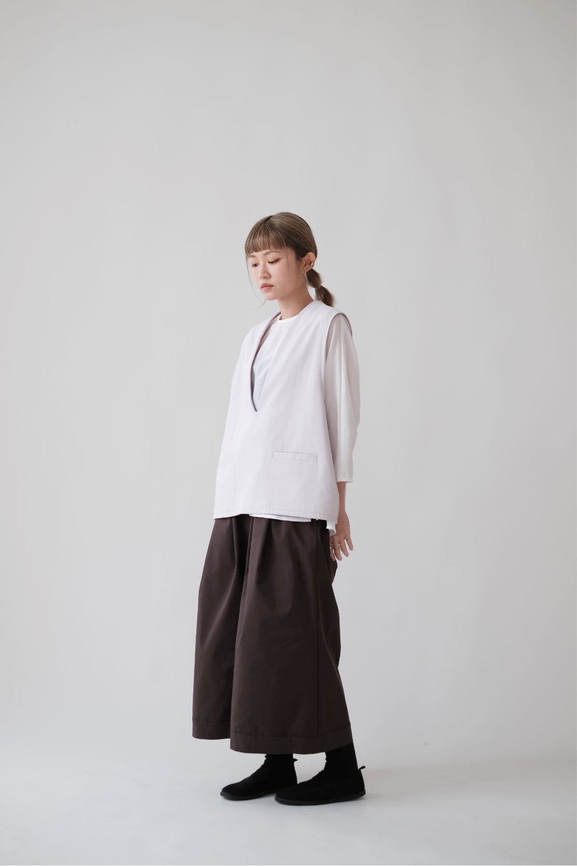 AILISEU WIDE PANTS (BROWN)