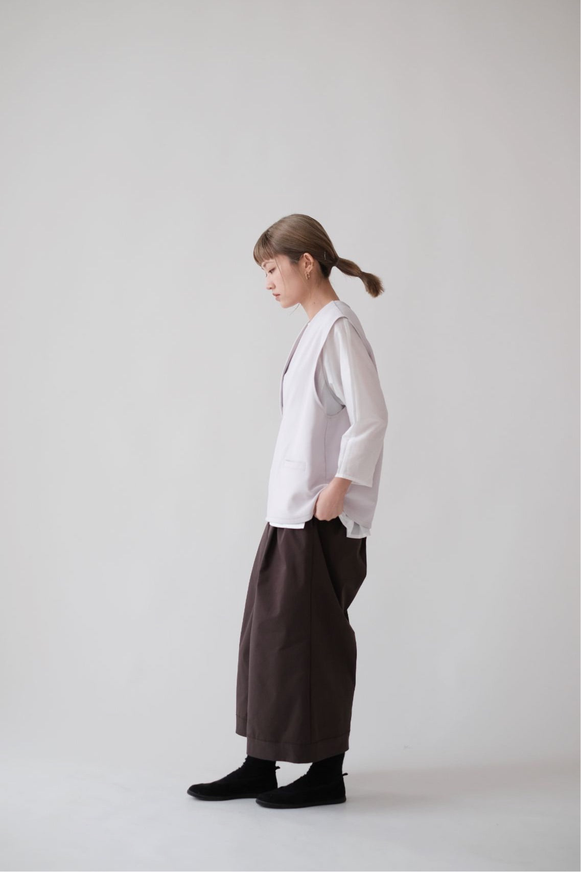 AILISEU WIDE PANTS (BROWN)