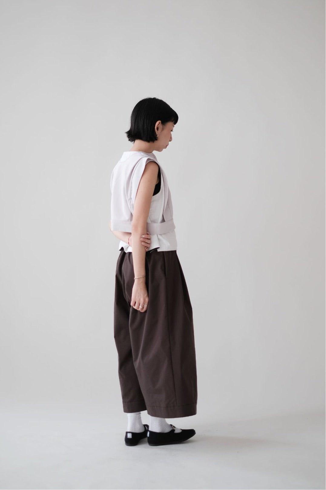 AILISEU WIDE PANTS (BROWN)