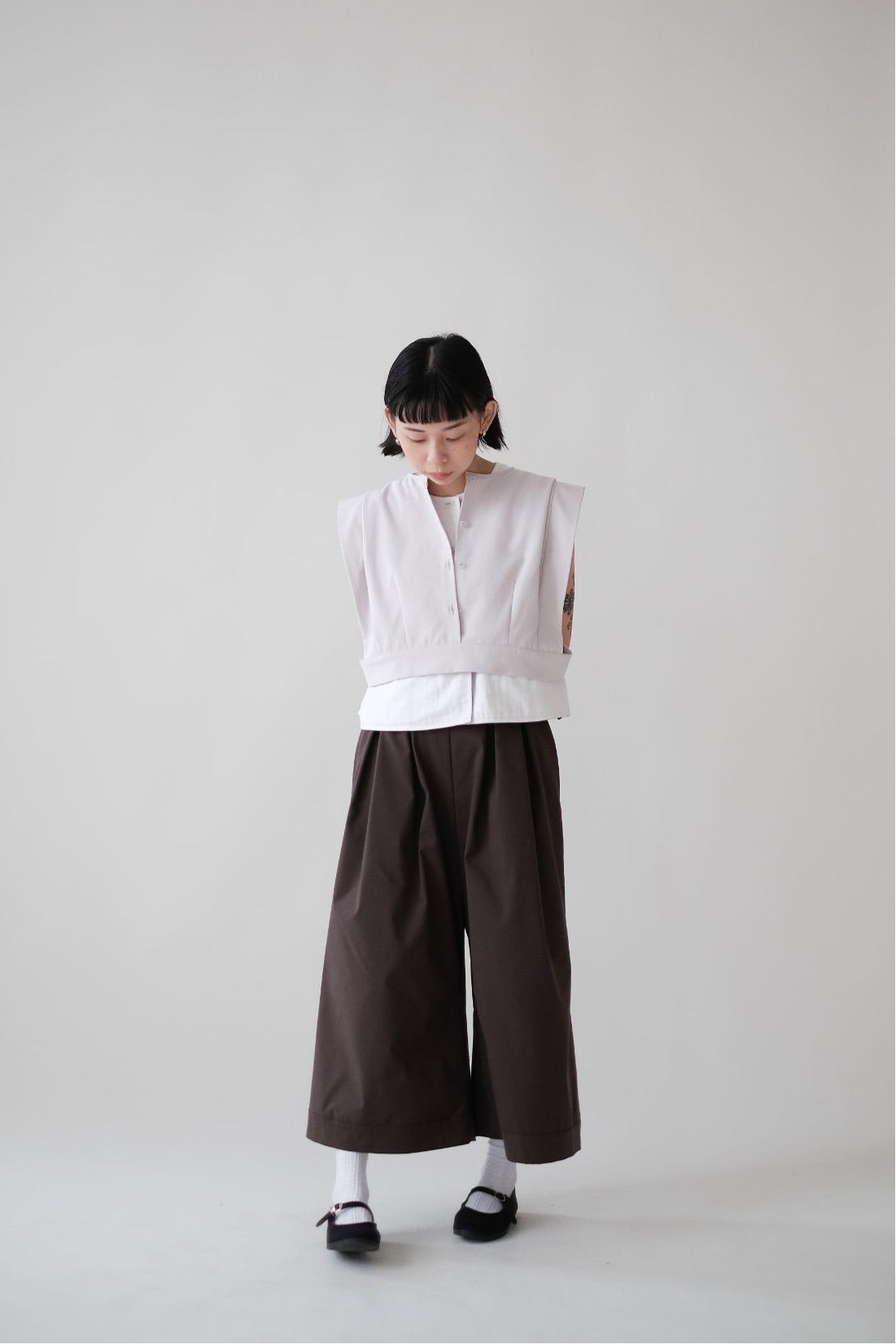 AILISEU WIDE PANTS (BROWN)