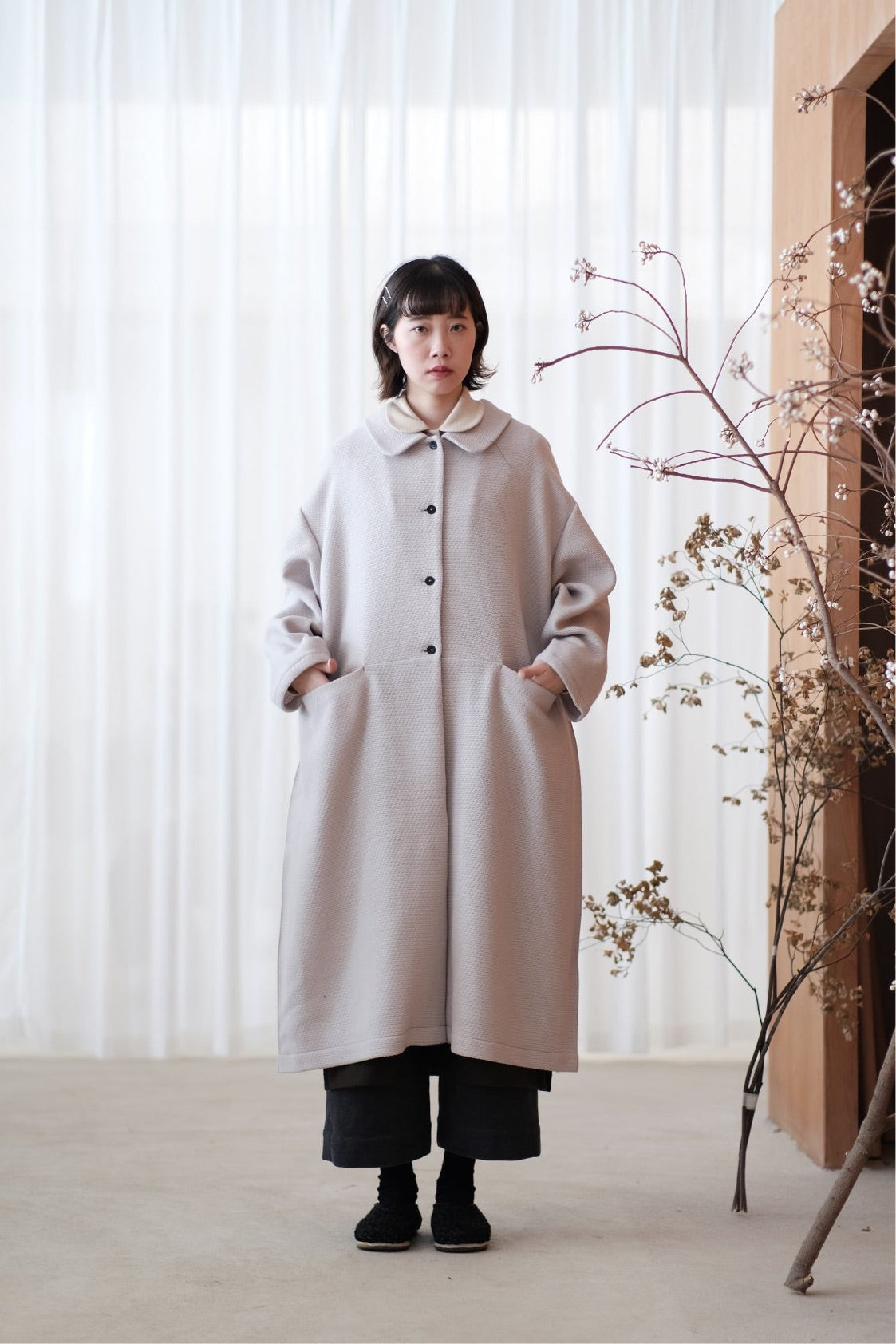 ELOWEN LONG COAT (GREY)