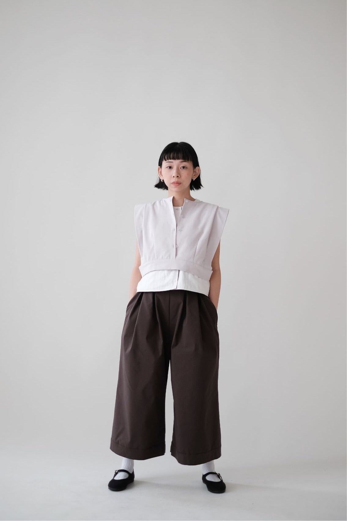 AILISEU WIDE PANTS (BROWN)