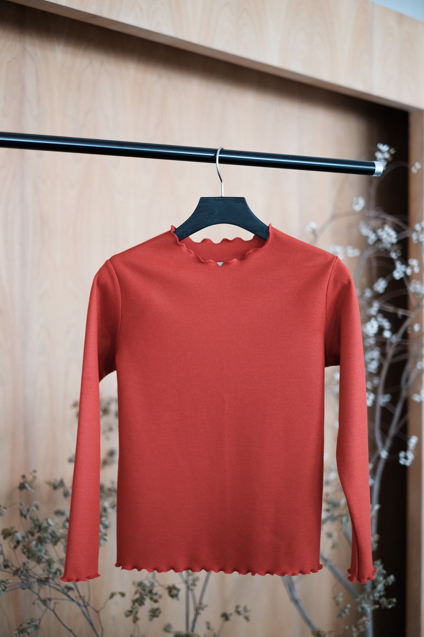 ERMIE ROUND COLLAR INNER TOP(RED)