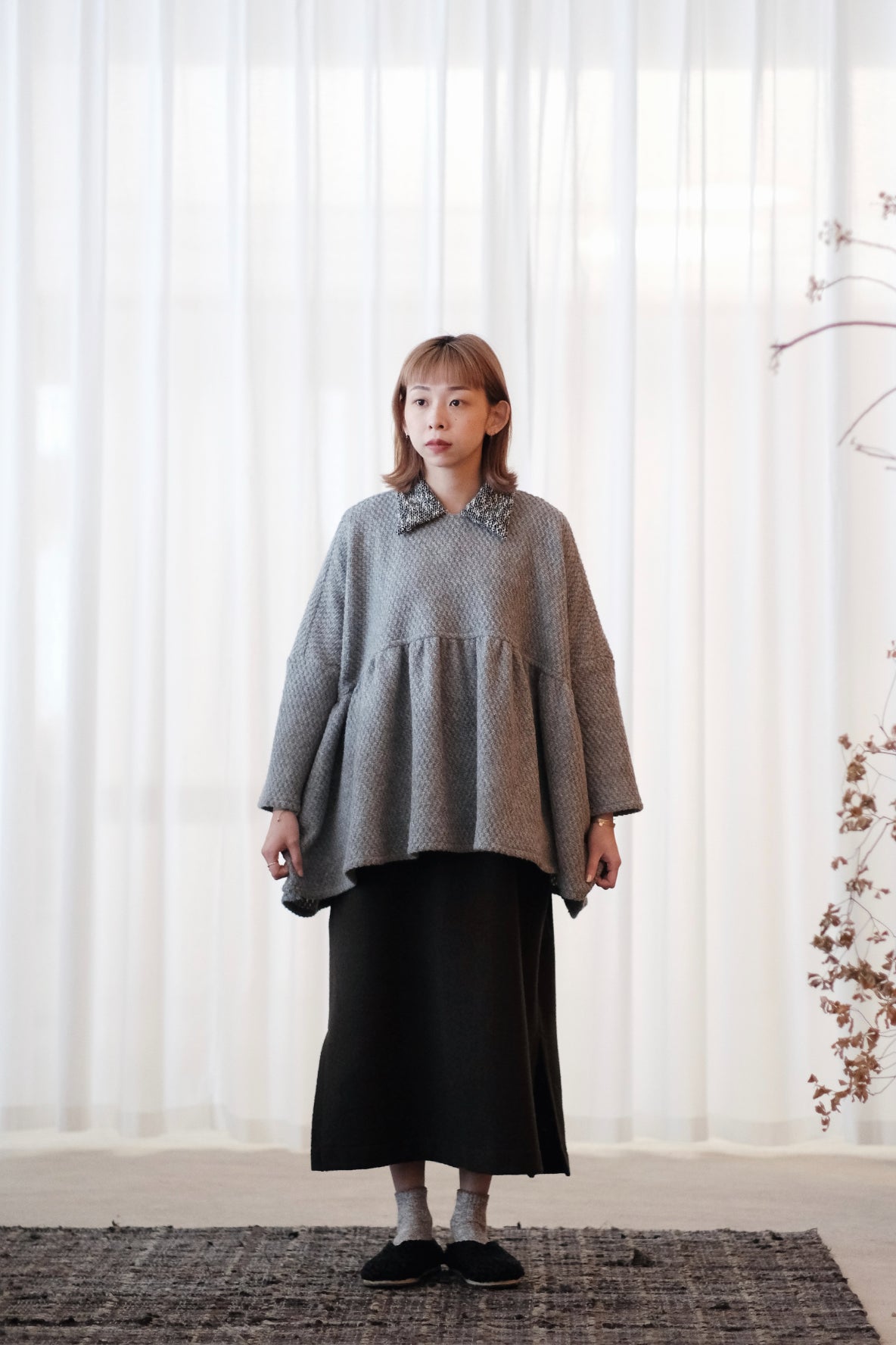 MAEVE BLOUSE (GREY)