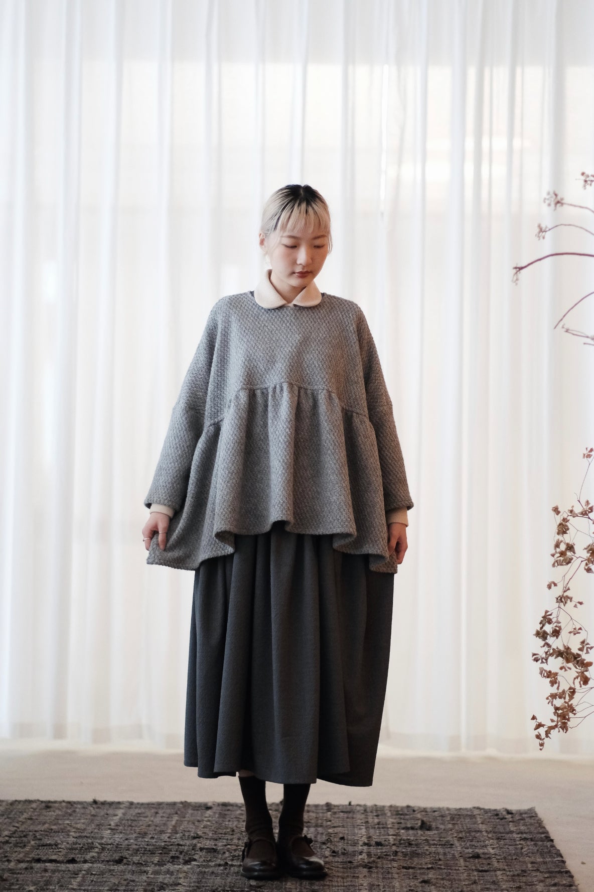 MAEVE BLOUSE (GREY)