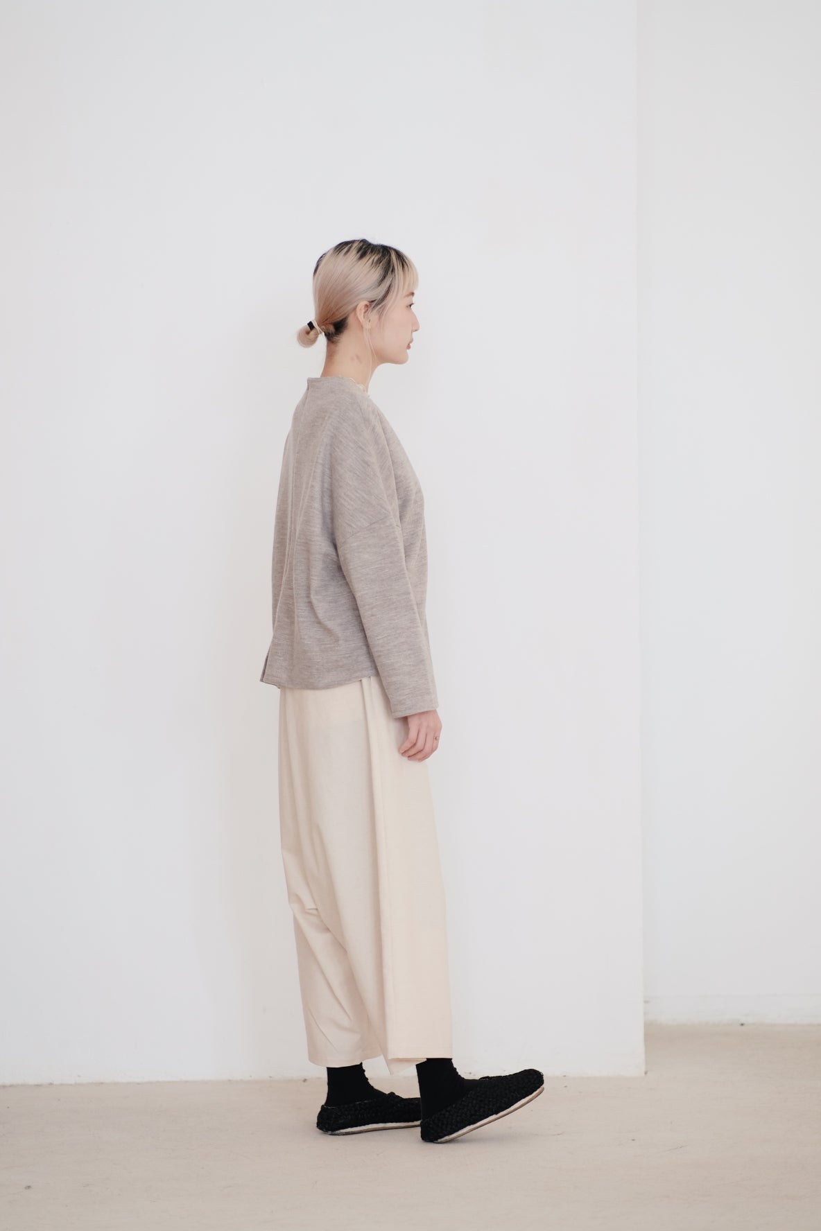 HARPER BAGGY PANTS (BEIGE)