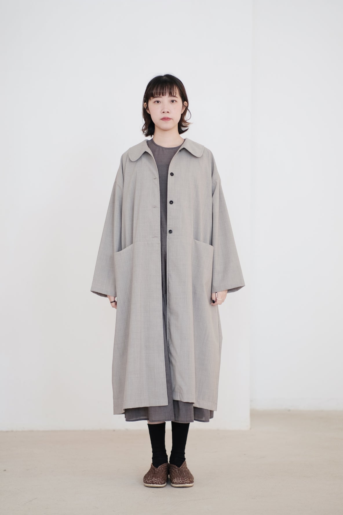 ELOWEN LONG COAT (MINDFUL GREY)