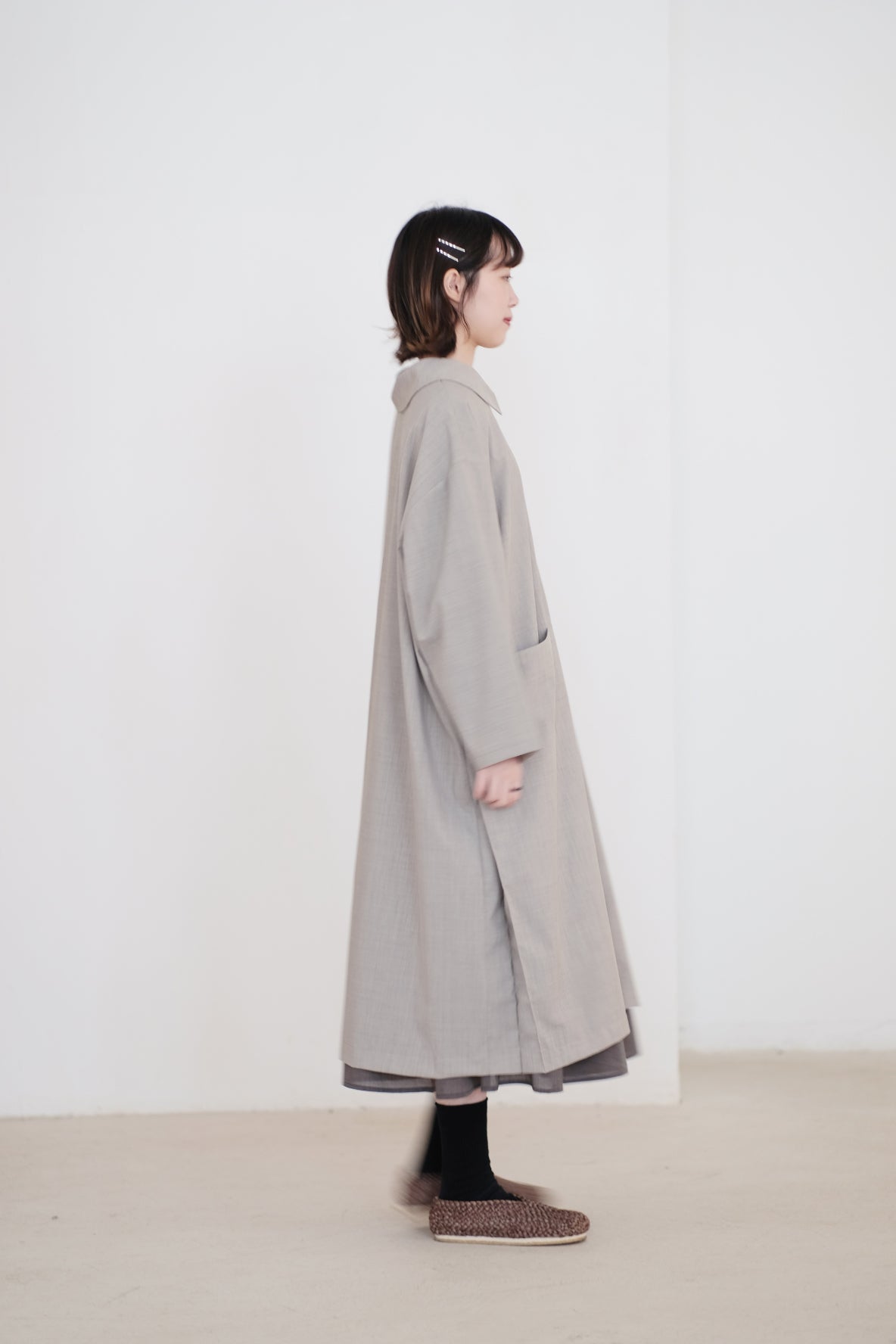 ELOWEN LONG COAT (MINDFUL GREY)