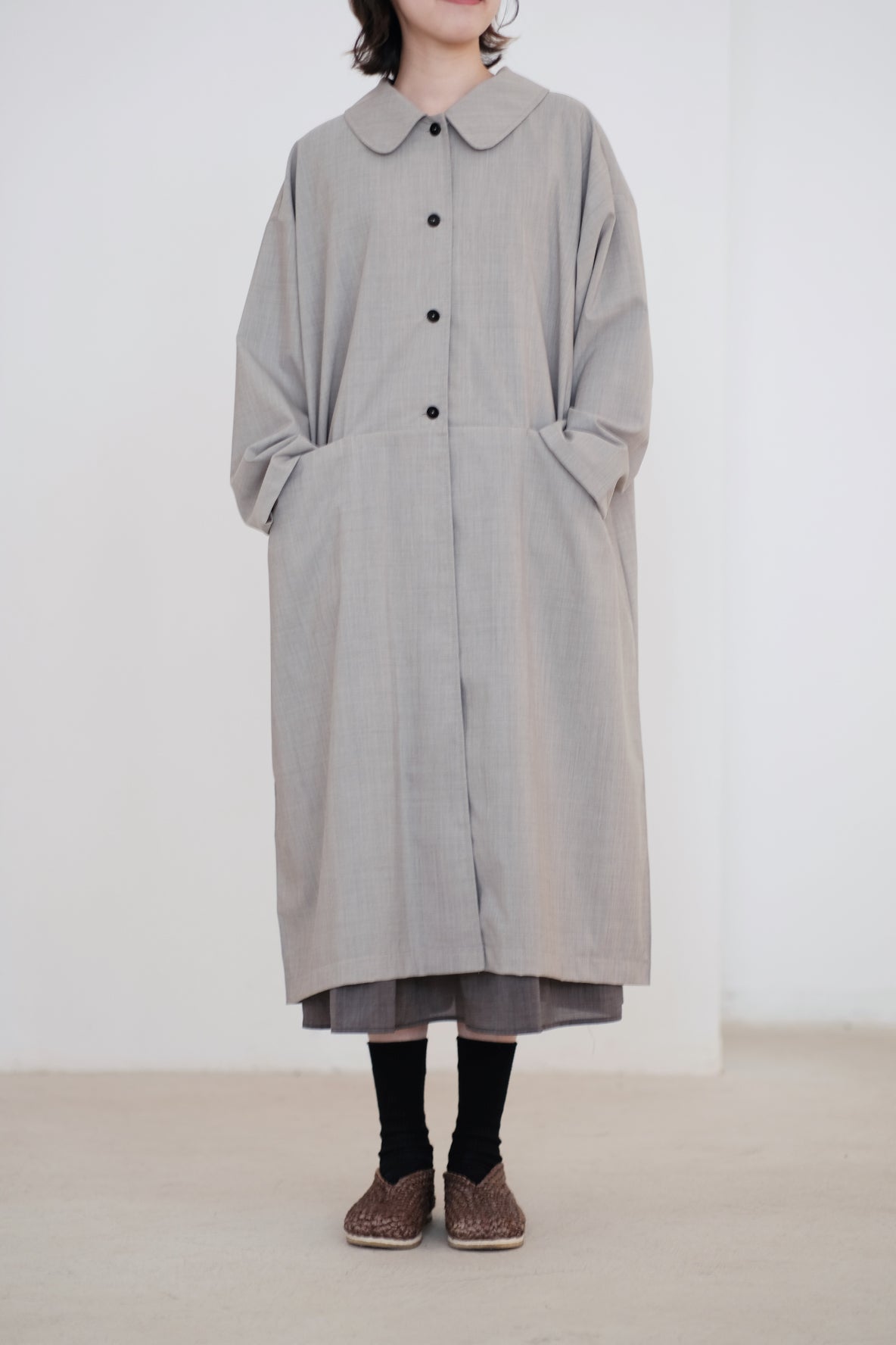 ELOWEN LONG COAT (MINDFUL GREY)