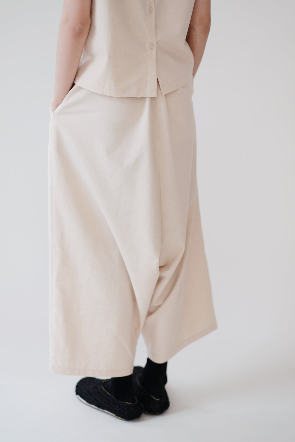 HARPER BAGGY PANTS (BEIGE)