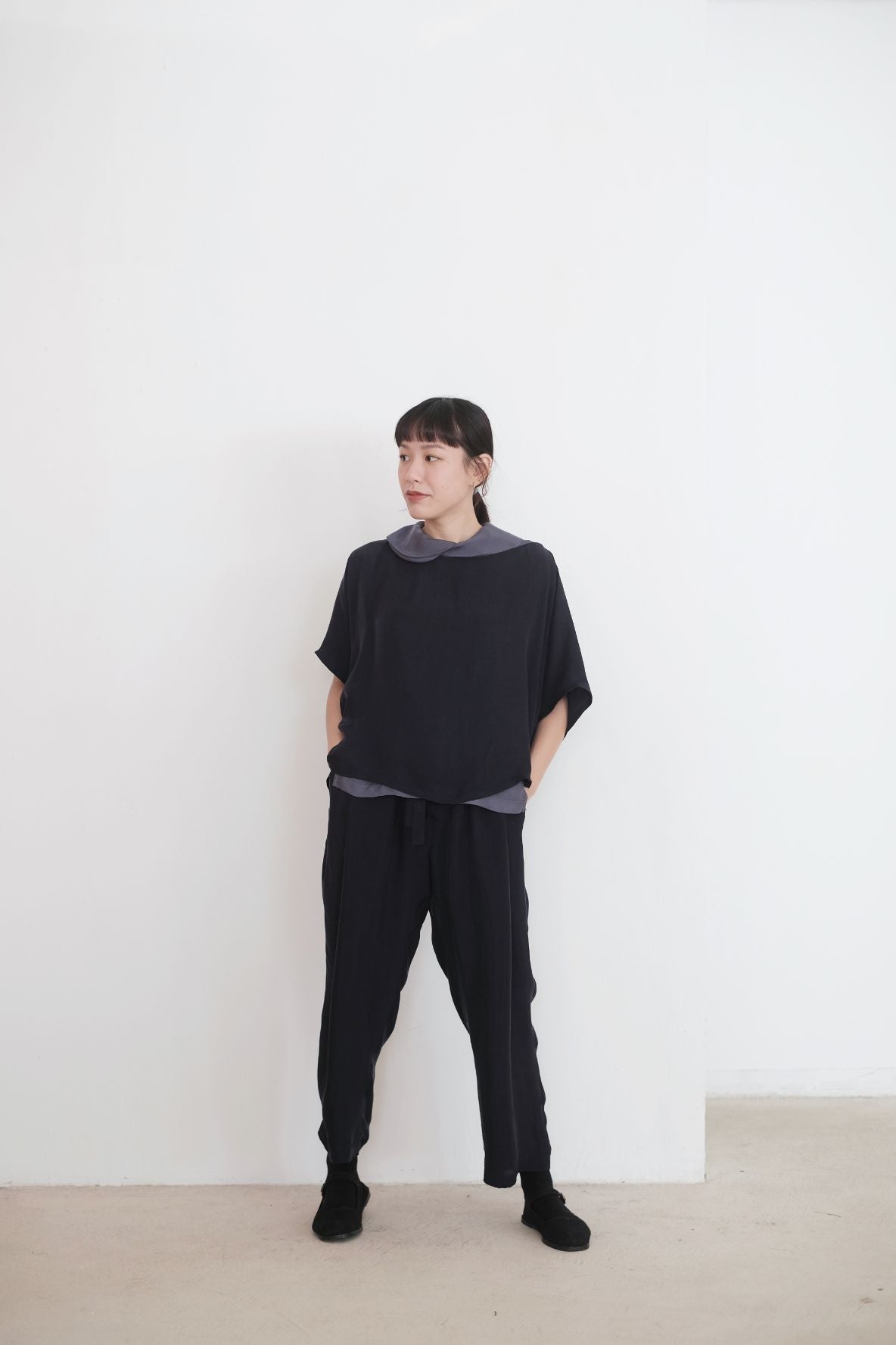 MINI SHIMIZU TOP (NAVY)